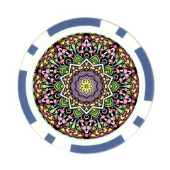 Psychedelic Leaves Mandala Poker Chip (10 Pack) from ArtsNow.com Back