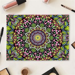 Psychedelic Leaves Mandala Cosmetic Bag (XL) from ArtsNow.com Front