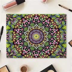 Psychedelic Leaves Mandala Cosmetic Bag (XL) from ArtsNow.com Back