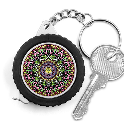 Psychedelic Leaves Mandala Measuring Tape from ArtsNow.com Front