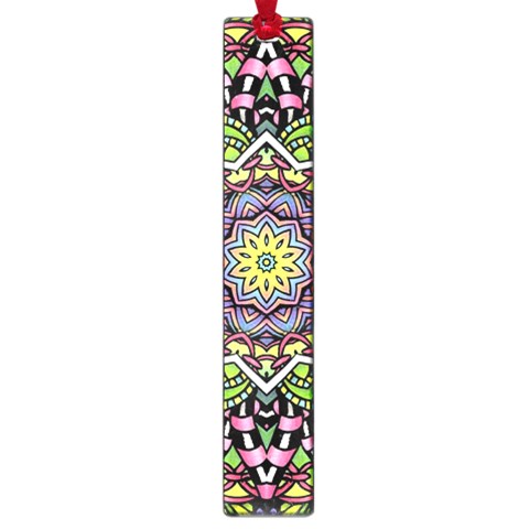 Psychedelic Leaves Mandala Large Bookmark from ArtsNow.com Front