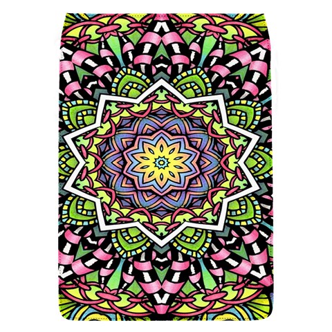 Psychedelic Leaves Mandala Removable Flap Cover (Small) from ArtsNow.com Front