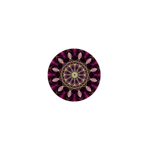 Purple Flower 1  Mini Button from ArtsNow.com Front