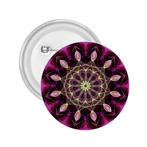 Purple Flower 2.25  Button from ArtsNow.com Front