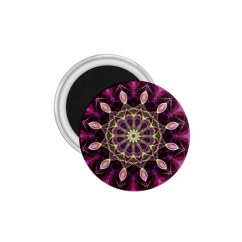 Purple Flower 1.75  Button Magnet from ArtsNow.com Front