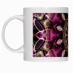 Purple Flower White Coffee Mug from ArtsNow.com Left