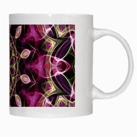 Purple Flower White Coffee Mug from ArtsNow.com Right