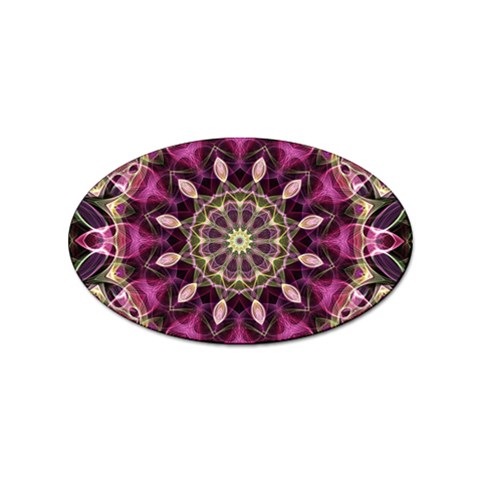 Purple Flower Sticker (Oval) from ArtsNow.com Front