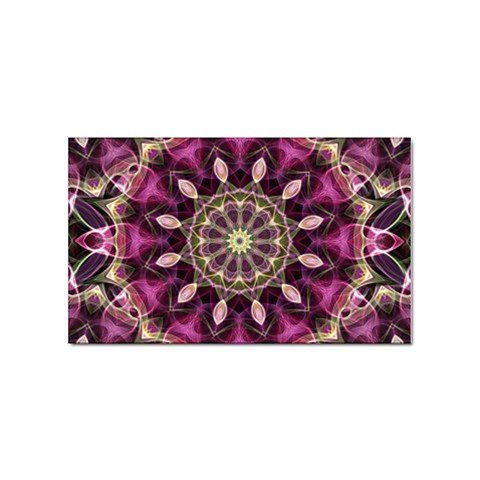 Purple Flower Sticker 10 Pack (Rectangle) from ArtsNow.com Front