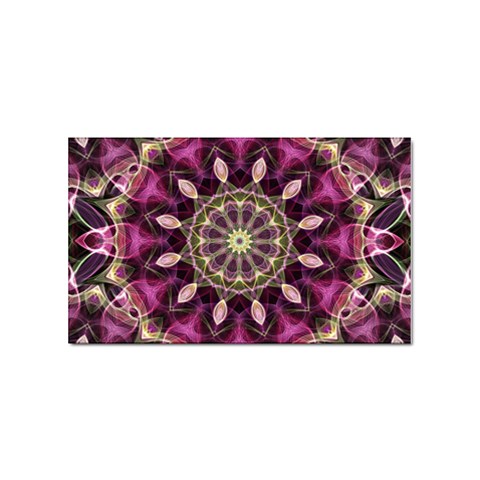 Purple Flower Sticker 100 Pack (Rectangle) from ArtsNow.com Front