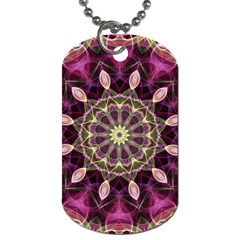 Purple Flower Dog Tag (Two Front