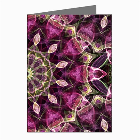 Purple Flower Greeting Card (8 Pack) from ArtsNow.com Left