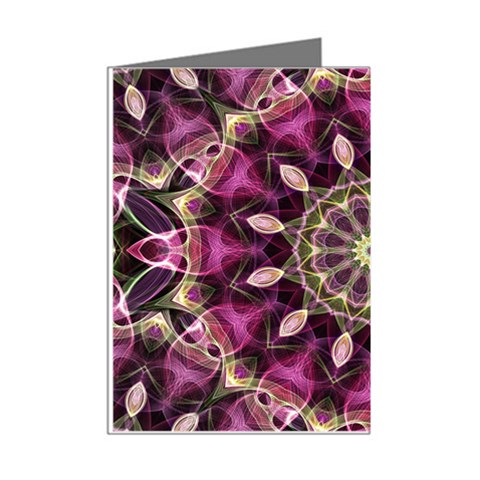 Purple Flower Mini Greeting Card (8 Pack) from ArtsNow.com Right