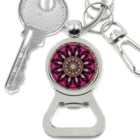 Purple Flower Bottle Opener Key Chain from ArtsNow.com Front