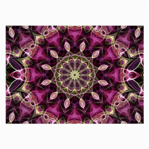 Purple Flower Glasses Cloth (Large) from ArtsNow.com Front