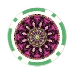 Purple Flower Poker Chip from ArtsNow.com Back