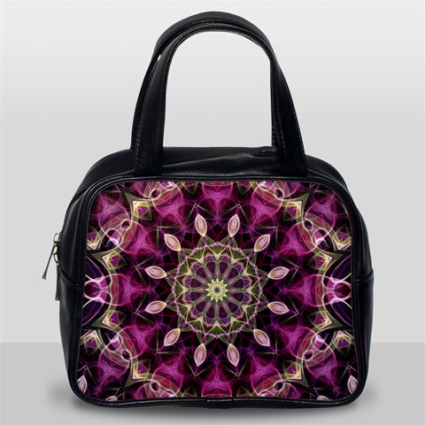 Purple Flower Classic Handbag (One Side) from ArtsNow.com Front