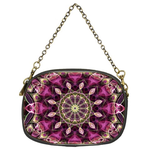 Purple Flower Chain Purse (One Side) from ArtsNow.com Front