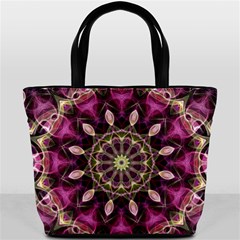 Purple Flower Bucket Handbag from ArtsNow.com Front