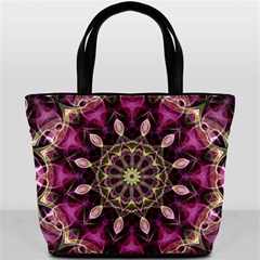 Purple Flower Bucket Handbag from ArtsNow.com Back