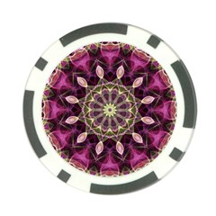 Purple Flower Poker Chip (10 Pack) from ArtsNow.com Back