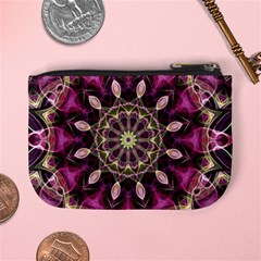 Purple Flower Coin Change Purse from ArtsNow.com Back