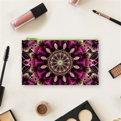 Purple Flower Cosmetic Bag (Small) from ArtsNow.com Front