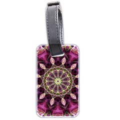 Purple Flower Luggage Tag (Two Sides) from ArtsNow.com Front