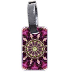 Purple Flower Luggage Tag (Two Sides) from ArtsNow.com Back