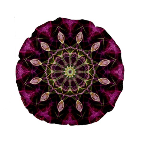 Purple Flower 15  Premium Round Cushion  from ArtsNow.com Back