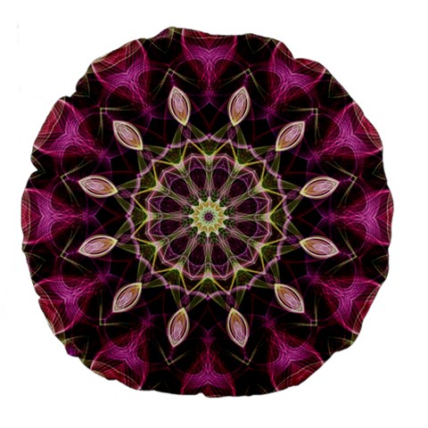 Purple Flower 18  Premium Round Cushion  from ArtsNow.com Back