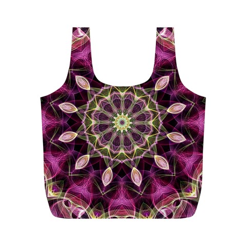 Purple Flower Reusable Bag (M) from ArtsNow.com Front