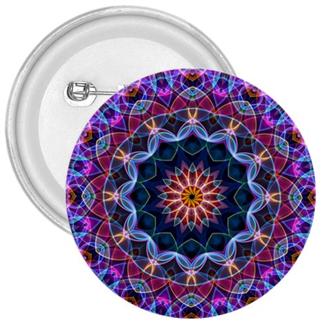 Purple Lotus 3  Button from ArtsNow.com Front