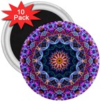 Purple Lotus 3  Button Magnet (10 pack)