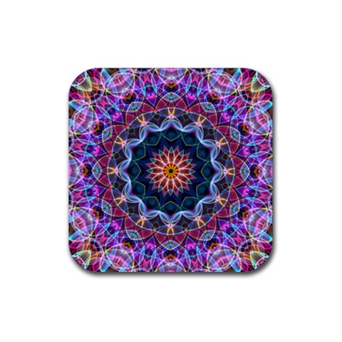 Purple Lotus Drink Coaster (Square) from ArtsNow.com Front