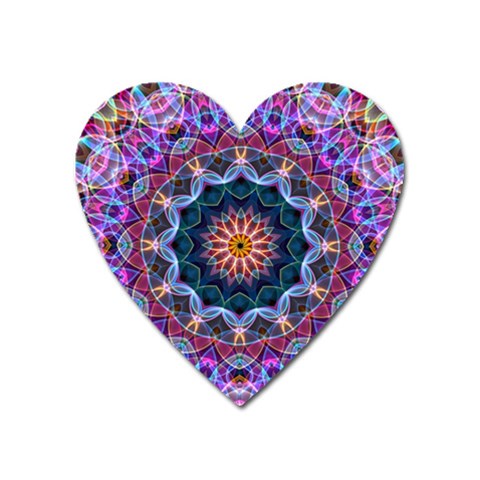 Purple Lotus Magnet (Heart) from ArtsNow.com Front