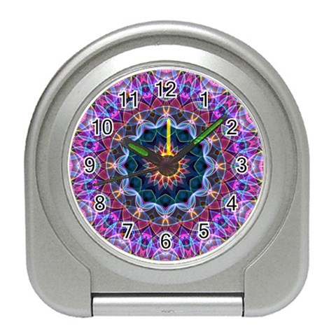 Purple Lotus Desk Alarm Clock from ArtsNow.com Front