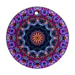 Purple Lotus Round Ornament (Two Sides) from ArtsNow.com Front