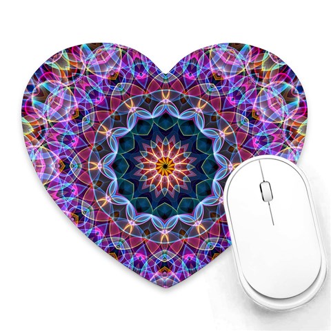 Purple Lotus Mouse Pad (Heart) from ArtsNow.com Front