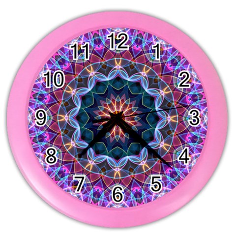 Purple Lotus Wall Clock (Color) from ArtsNow.com Front