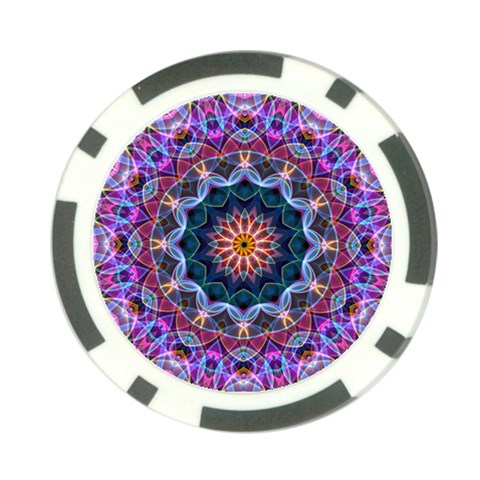 Purple Lotus Poker Chip (10 Pack) from ArtsNow.com Front