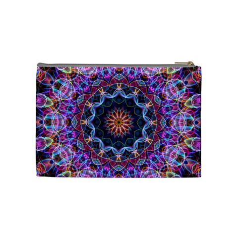 Purple Lotus Cosmetic Bag (Medium) from ArtsNow.com Back