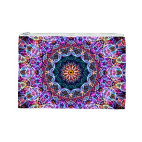 Purple Lotus Cosmetic Bag (Large) from ArtsNow.com Front