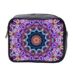 Purple Lotus Mini Travel Toiletry Bag (Two Sides) from ArtsNow.com Front