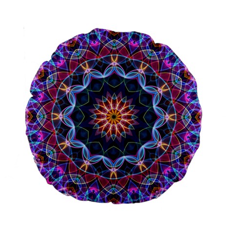 Purple Lotus 15  Premium Round Cushion  from ArtsNow.com Back