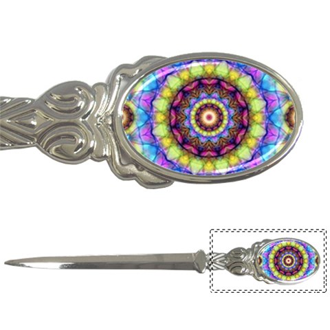 Rainbow Glass Letter Opener from ArtsNow.com Front