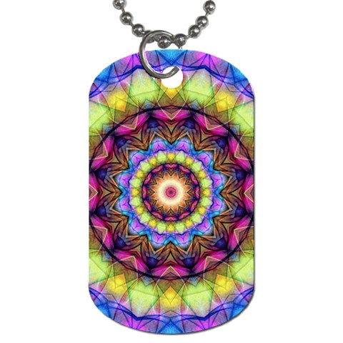 Rainbow Glass Dog Tag (Two Front