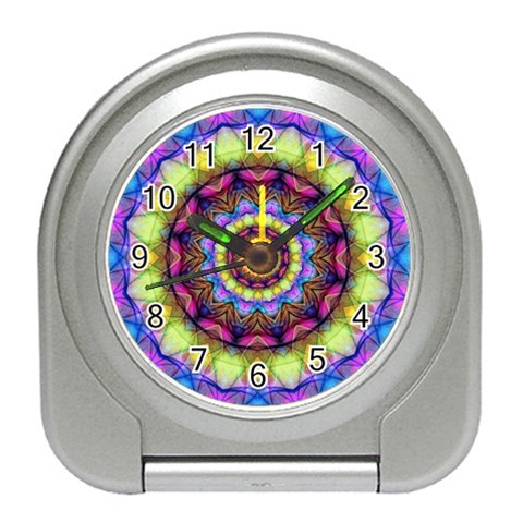 Rainbow Glass Desk Alarm Clock from ArtsNow.com Front