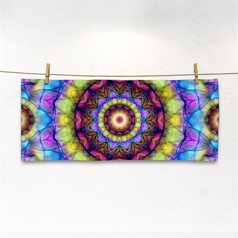 Rainbow Glass Hand Towel from ArtsNow.com Front