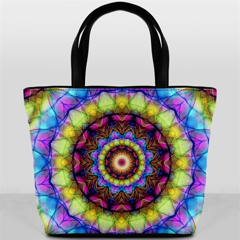 Rainbow Glass Bucket Handbag from ArtsNow.com Back